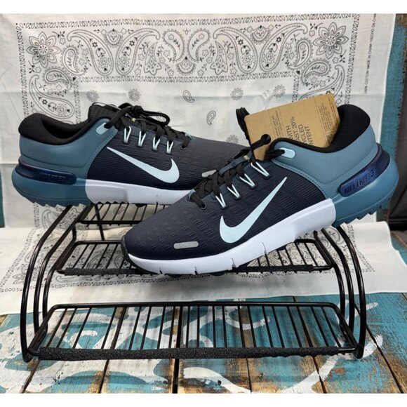 NEW Nike Free Golf Next Nature Armory Navy Glacier Blue FN0332-401 Men’s Size 9 - Picture 2 of 10